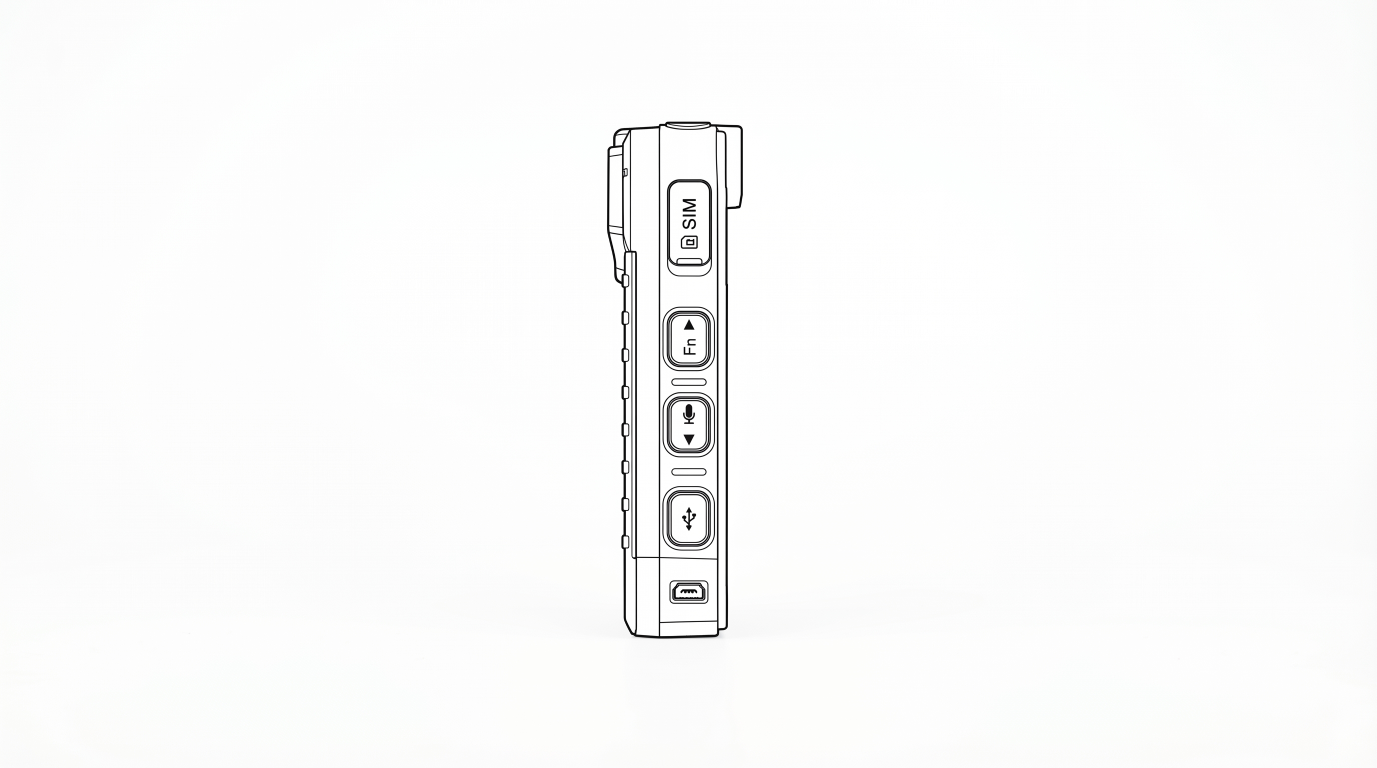 P1 Left Side — SIM Side